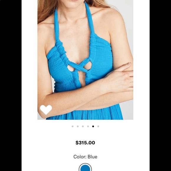 Mara Hoffman Annika Turquoise Cotton Dress - Picture 4 of 8